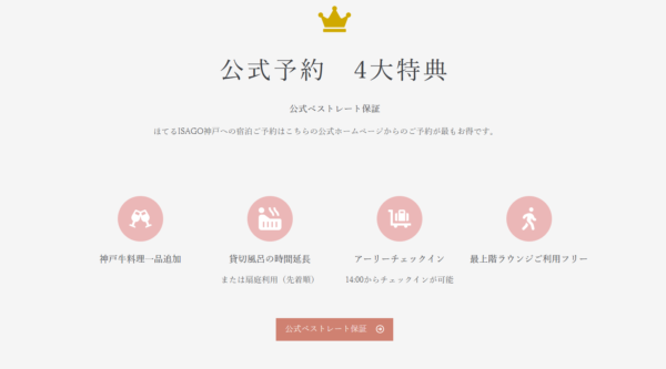 表示オプション 公式サイト予約特典